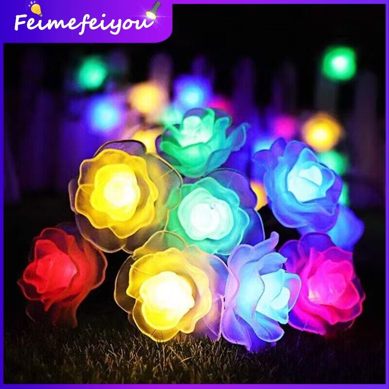 valentines day gift decorations items led strip light fairy rose lights 10 Meters rainbow flash lighting for room birthday party Christmas wedding proposal confession Valentine decorations items 8M/6M/2M AA Battery operated 8 work modes with 220V EU plug