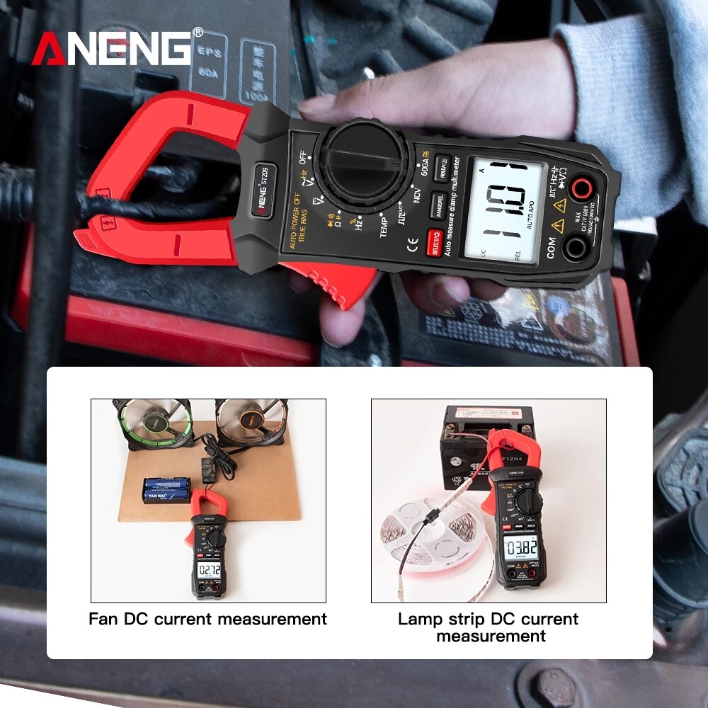 Kẹp Kỹ Thuật Số Aideepen ST209, Kẹp AC/DC Meter, Vạn Năng