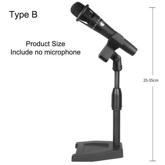 Desktop Microphone Stand Mic Stand Desk Telescopic Microphone Bracket Phones Tripod Adjustable 3/8 Inch Screw Live Equipment
