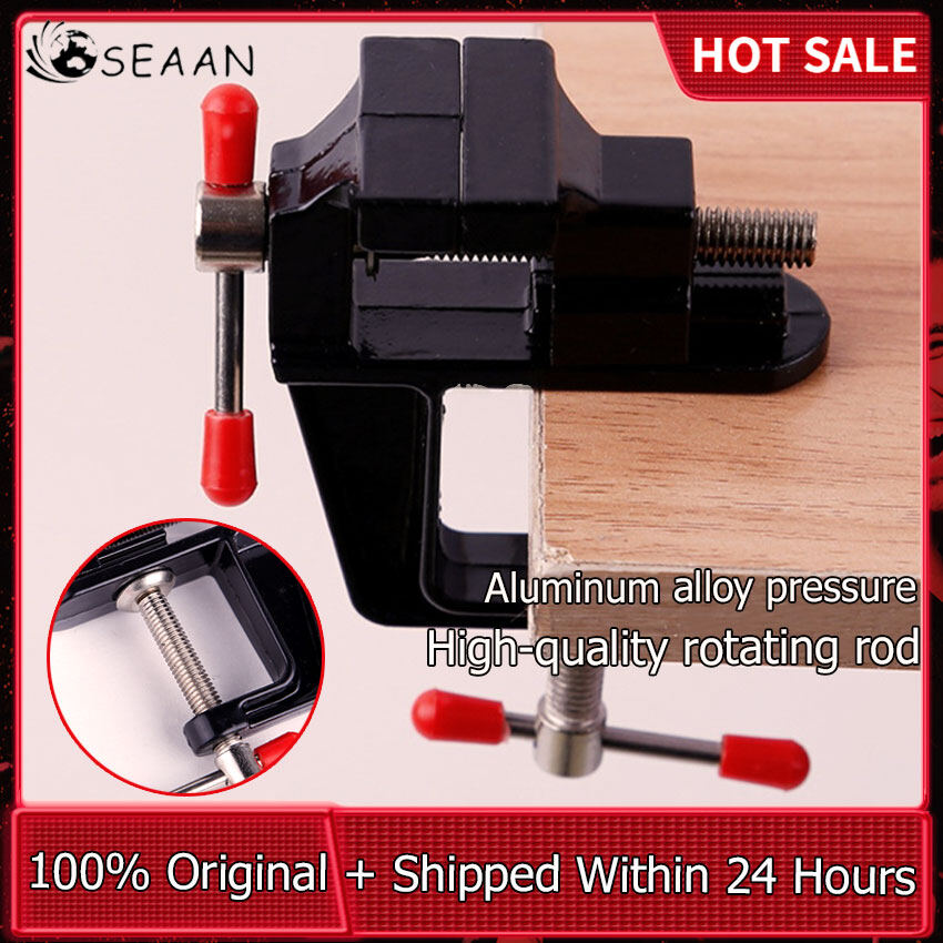 Aluminum Alloy 35MM Small Bench Vise Small Flat-Nose Pliers Table Vise Mini DIY Household Small Vise