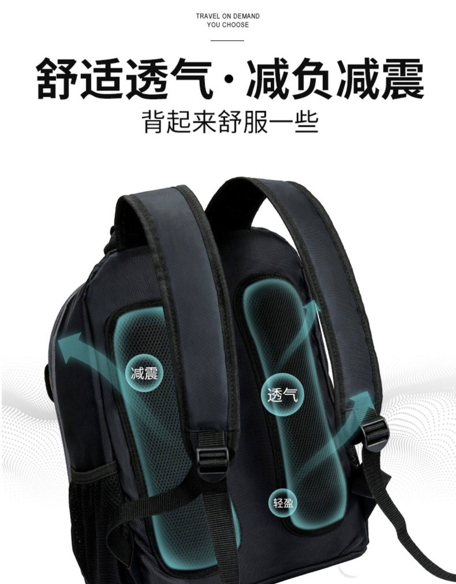 Ba Lô Dụng Cụ, Túi Dụng Cụ Đeo Vai Đôi, Vải Bảo Trì Đa Năng Lắp Đặt Di Động Lớn Chống Mài Mòn Thợ Điện Chuyên Dụng