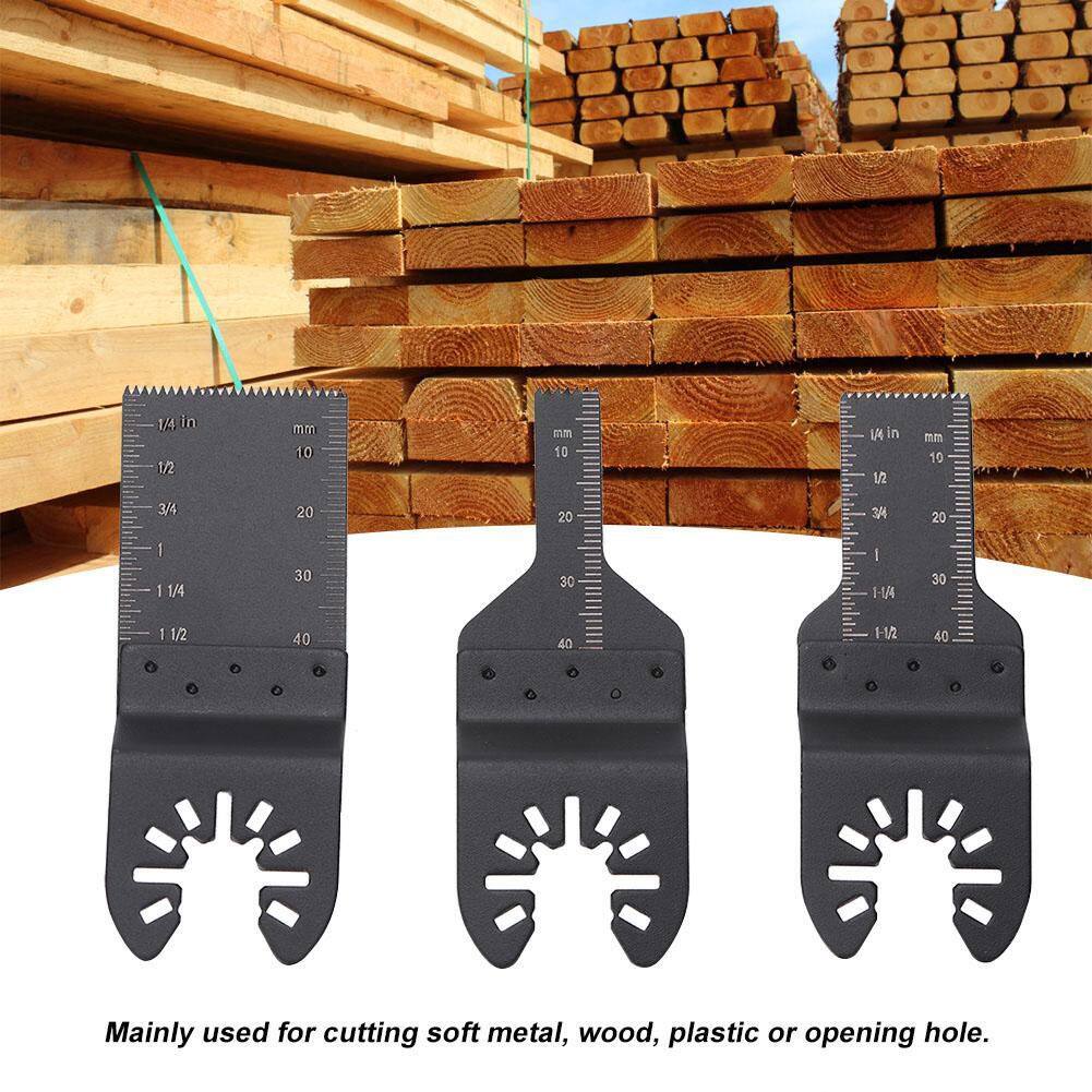 3Pcs Oscillating Multi Tool Saw Blades Precision Cutting Tool for Metal Wood Plastic