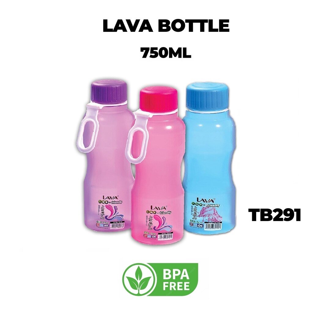 LAVA Water Bottle Tumbler (750ML) TB291 BPA FREE Plastic Hot Warm