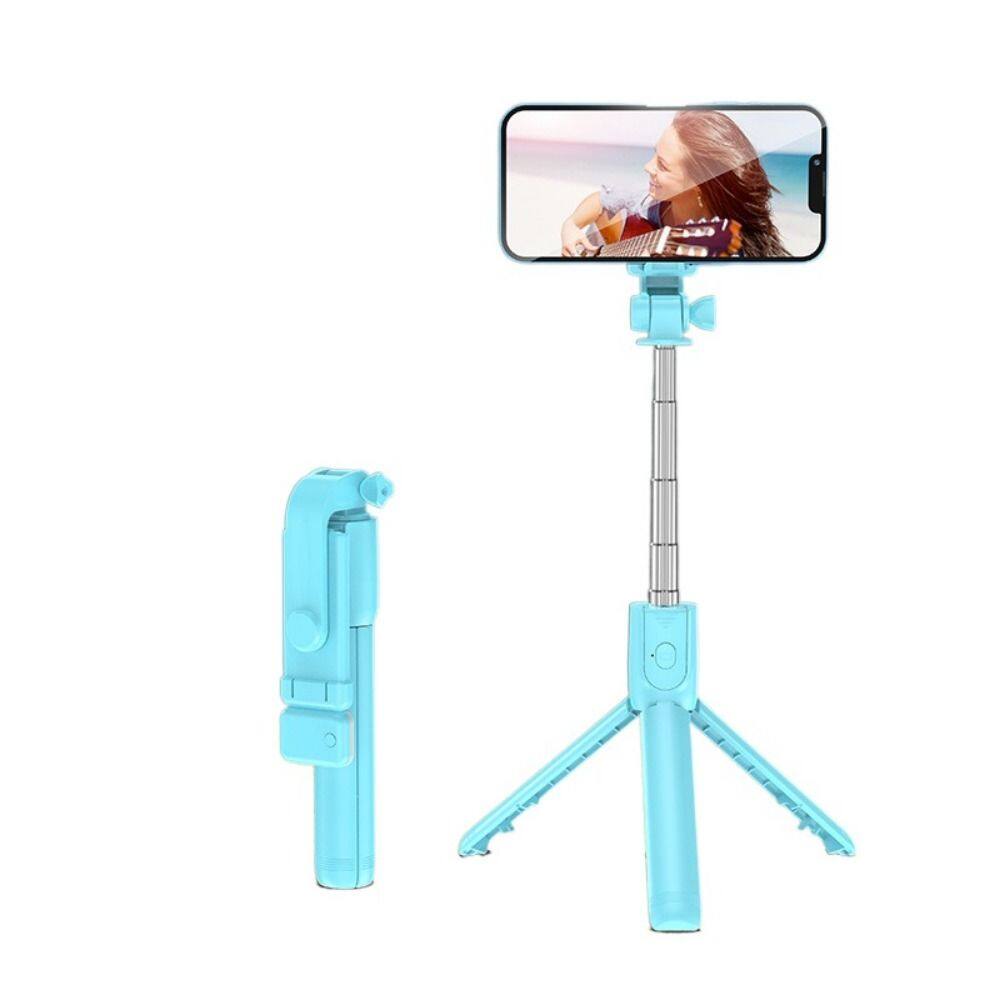 DFVDS Poratable Handheld Mini Tripod Shutter with Fill-in Light Phone Holder Remote Control Selfie Device Wireless Selfie Stick Live Tripod Phone Self-timer