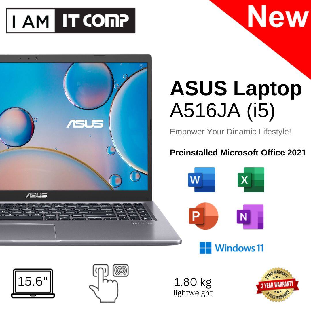 ASUS Laptop (A516JA) Intel® Core™ i5-1035G1/8GB/512GB SSD/15.6” FHD ...