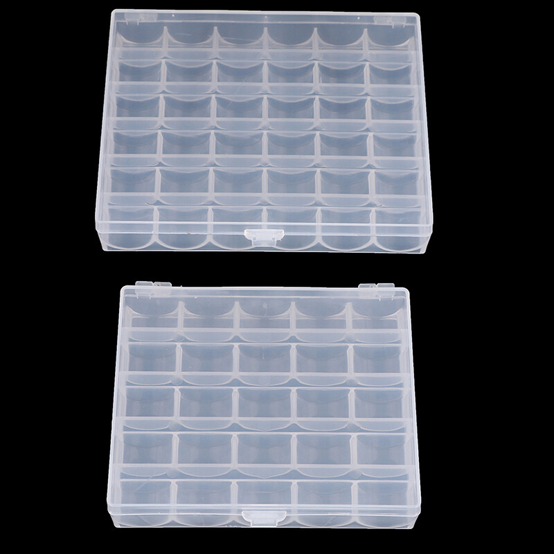 Lofow 25/36 Spools Bobbins Sewing Machine Empty Bobbin Case Organizer Storage Box