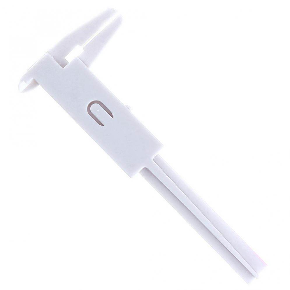 0-80mm Double Scale White Plastic Vernier Caliper with Mini Measurement Tool for Students / Antique Measurement