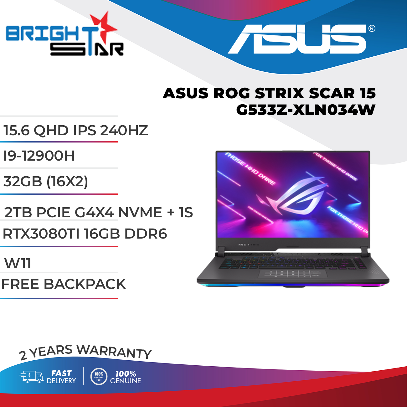 asus rog strix scar 15 6