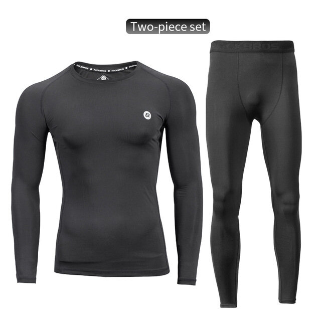ROCKBROS Running Sets Gym Sportswear Suit Fitness T-shirt Shorts Sports Training Clothes Breathable Jogging Pants Men Sweatpants