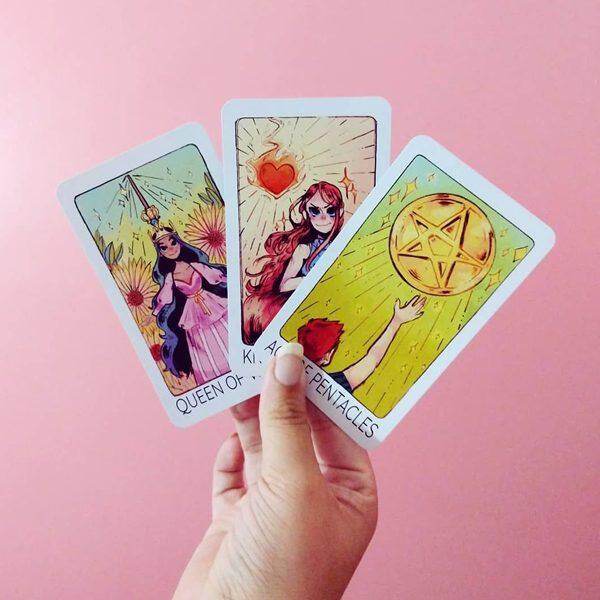Britt's Third Eye Tarot Deck in A Tin - 78 Tarot Cards (Limited Edition Gold Gilded)
