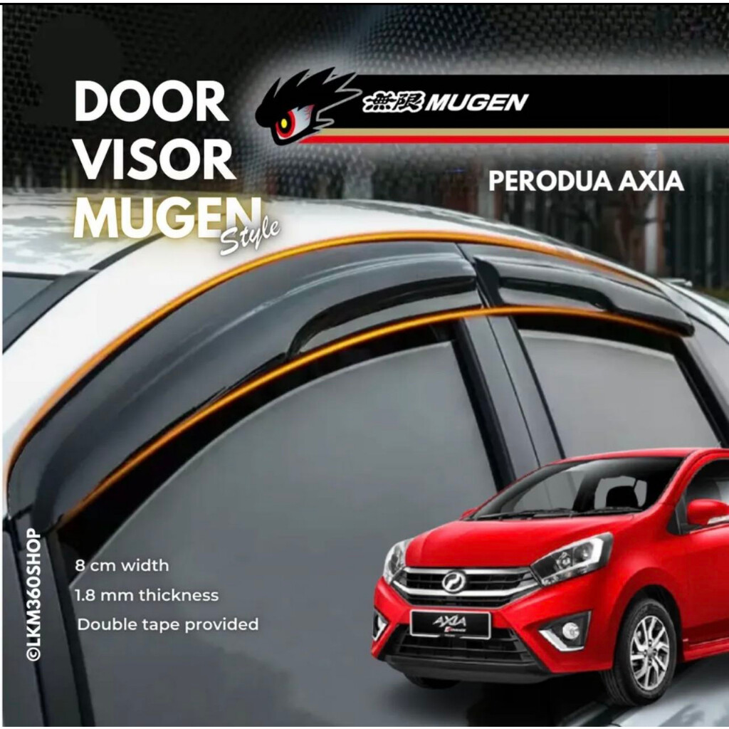 PERODUA NEW AXIA 2023 Aksesori Kereta CAR Accessories Slotmat Sunshade Window Trim door visor Handle Bowl Dashbord Cover Lazada Lazada