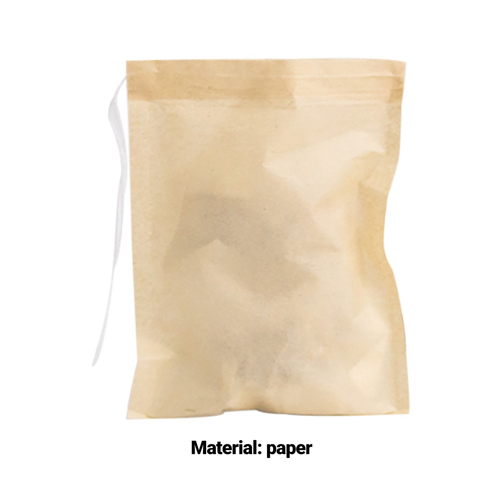 EMachinery 100Pcs Tea Filter Bag Heat Resistant Disposable Drawstring Design Well-Constructed Mesh Coffee Filter Bag for Office Strainer Pouch Portable