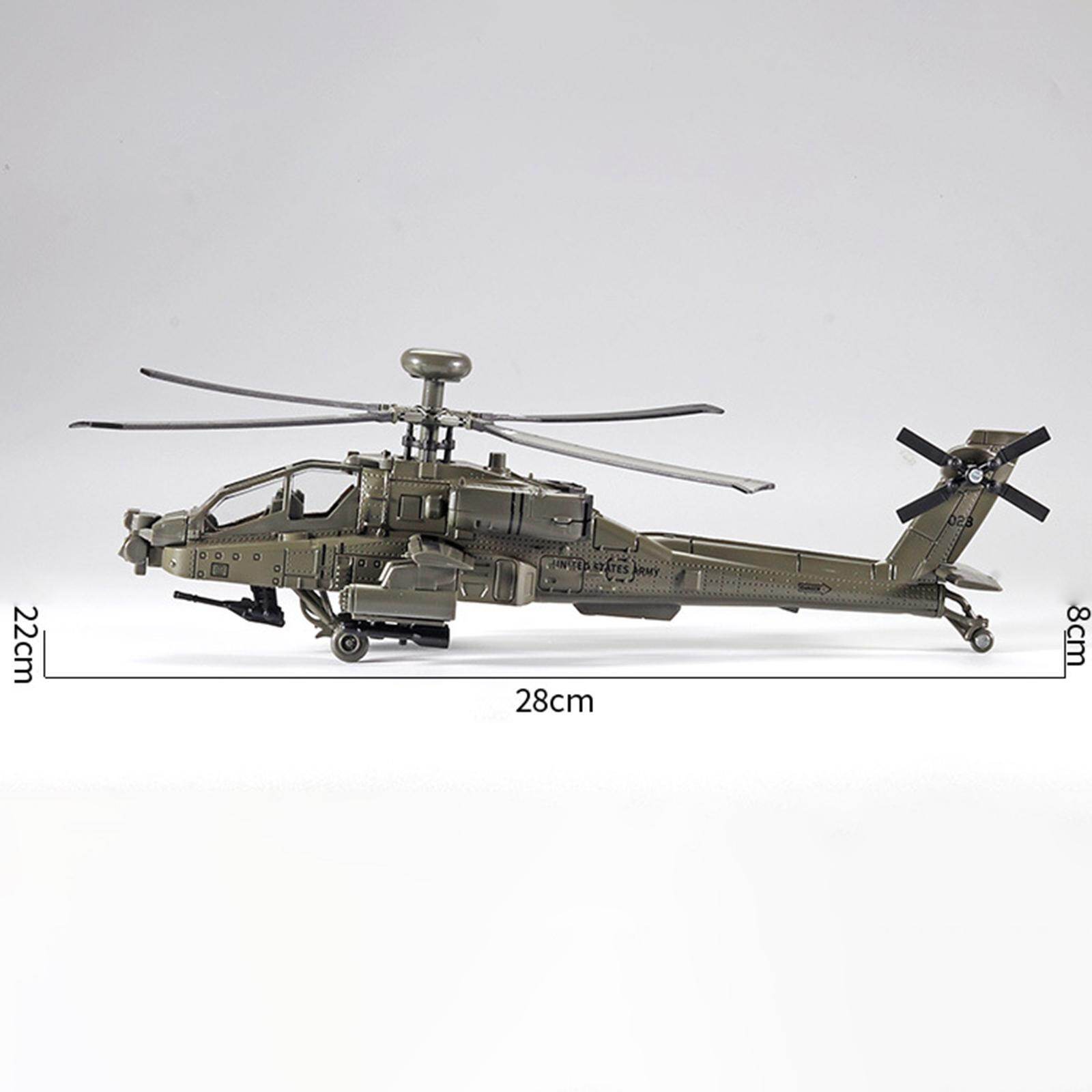 gamchiano Alloy Model Stable Durable Helicopter Model for Desktop Decor