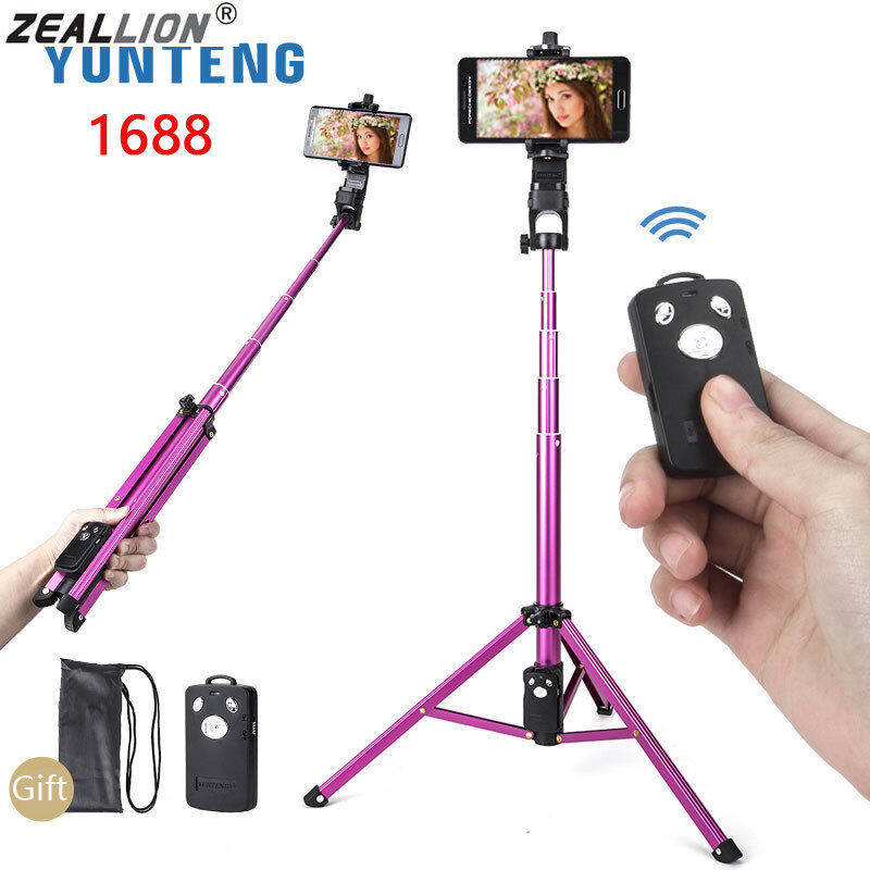 Zeallion Ảnh Tự Sướng Thanh Với Không Dây sạc Bluetooth Từ Xa Di Động Chân máy Cho Điện Thoại phát trực tiếp Minh