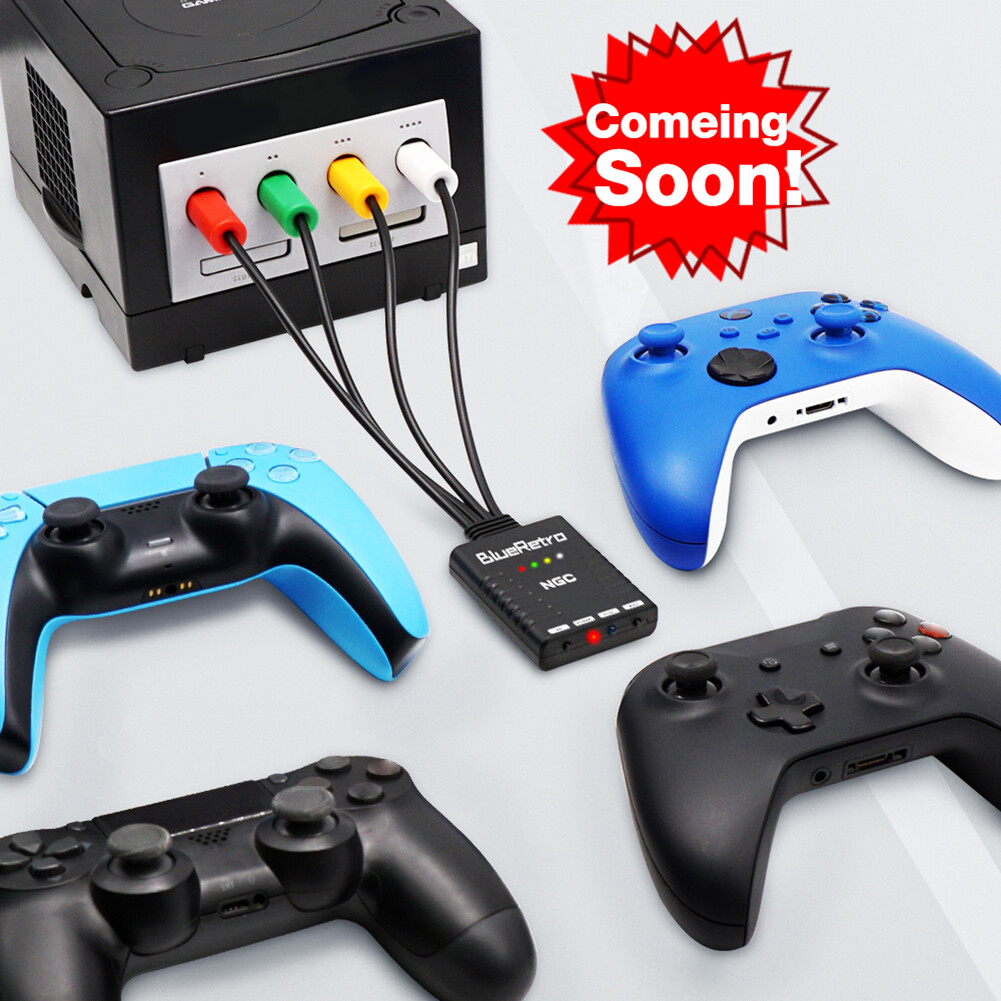 Multiplayer Controller Adapter Multi-function Wireless Bluetooth-Compatible Adapter Zero Latency for Gamecube Console