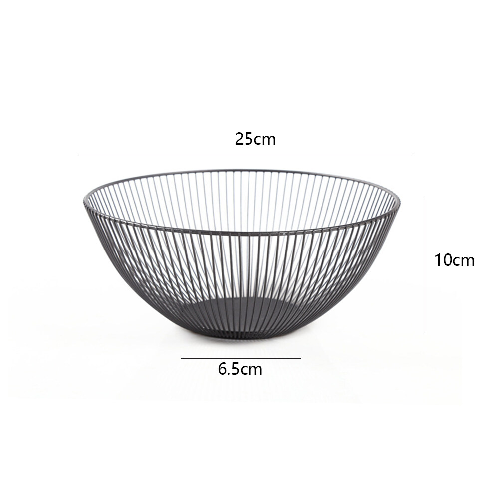 Metal Wire Fruit Vegetable Snack Tray Bowl Basket Kitchen Storage Rack Holderr