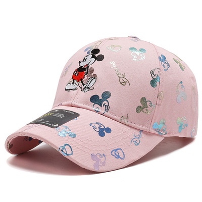 Korean Fashion Cap Mickey Hat Summer Unisex Baseball Cap Cotton Cartoon Embroidery Snapback Caps