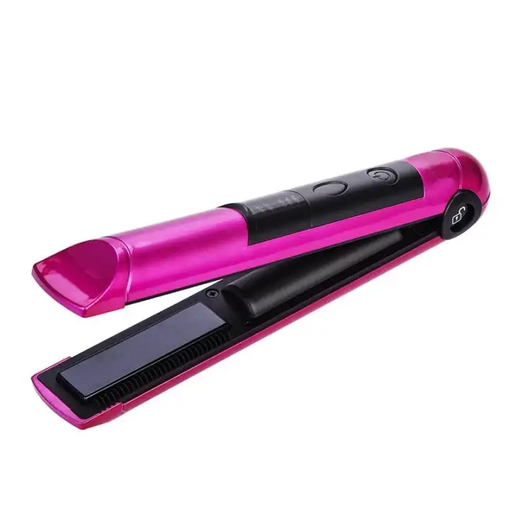 portable cordless hair straightener