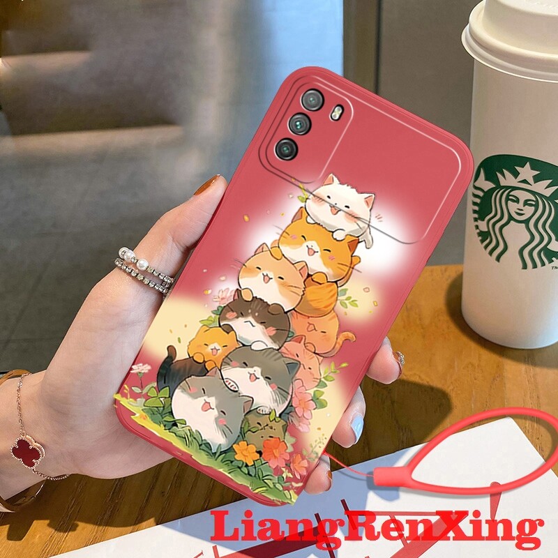 Casing xiaomi poco m3 phone case Softcase Liquid Silicone Protector Smooth shockproof Bumper Cover new design YTDMM01