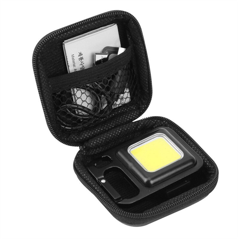 1/2Pcs Xách Tay Nhỏ Lưu Trữ Hộp Vuông Keychain Lưu Trữ Ánh Sáng Túi EVA Chống Sốc Cứng Moistureproof Túi Tai Nghe