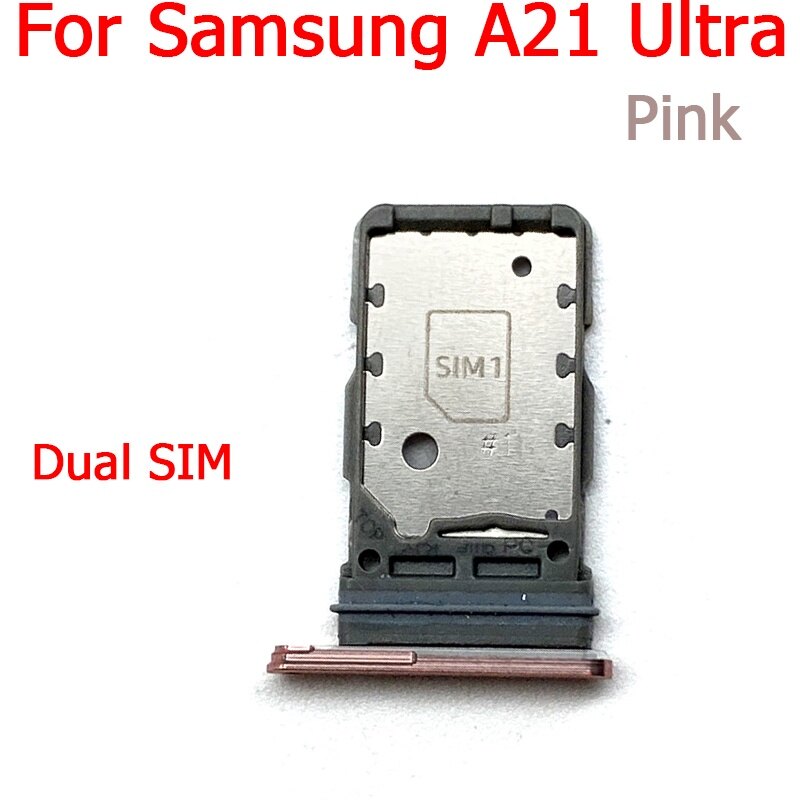 Original sim card holder tray slot holder adapter socket for samsung galaxy s21 fe / s21 ultra / s21 plus