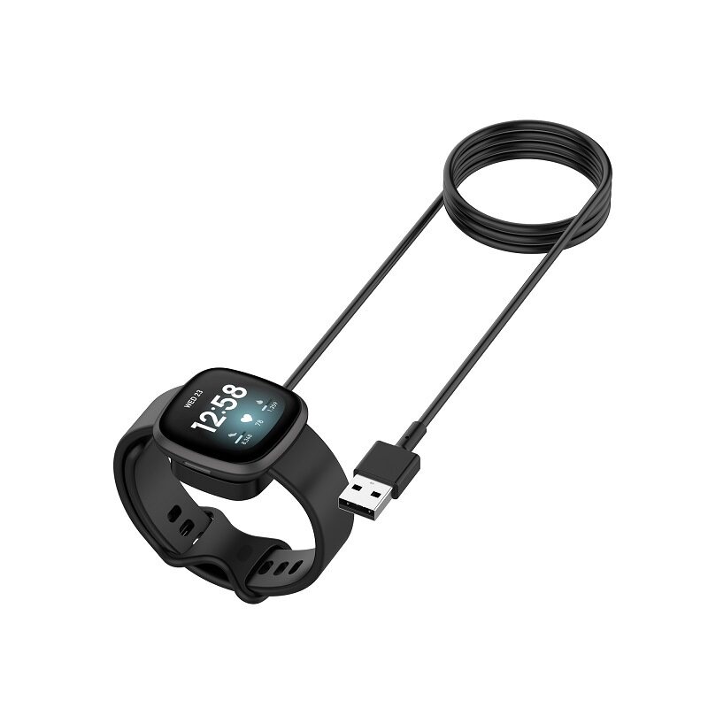 USB Data and Dock Charger for Fitbit Versa 3 /Fitbit Sense/Sense 2 /Fitbit Versa 4 Smartwatch