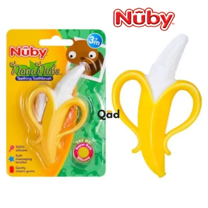 nuby nananubs banana massaging toothbrush