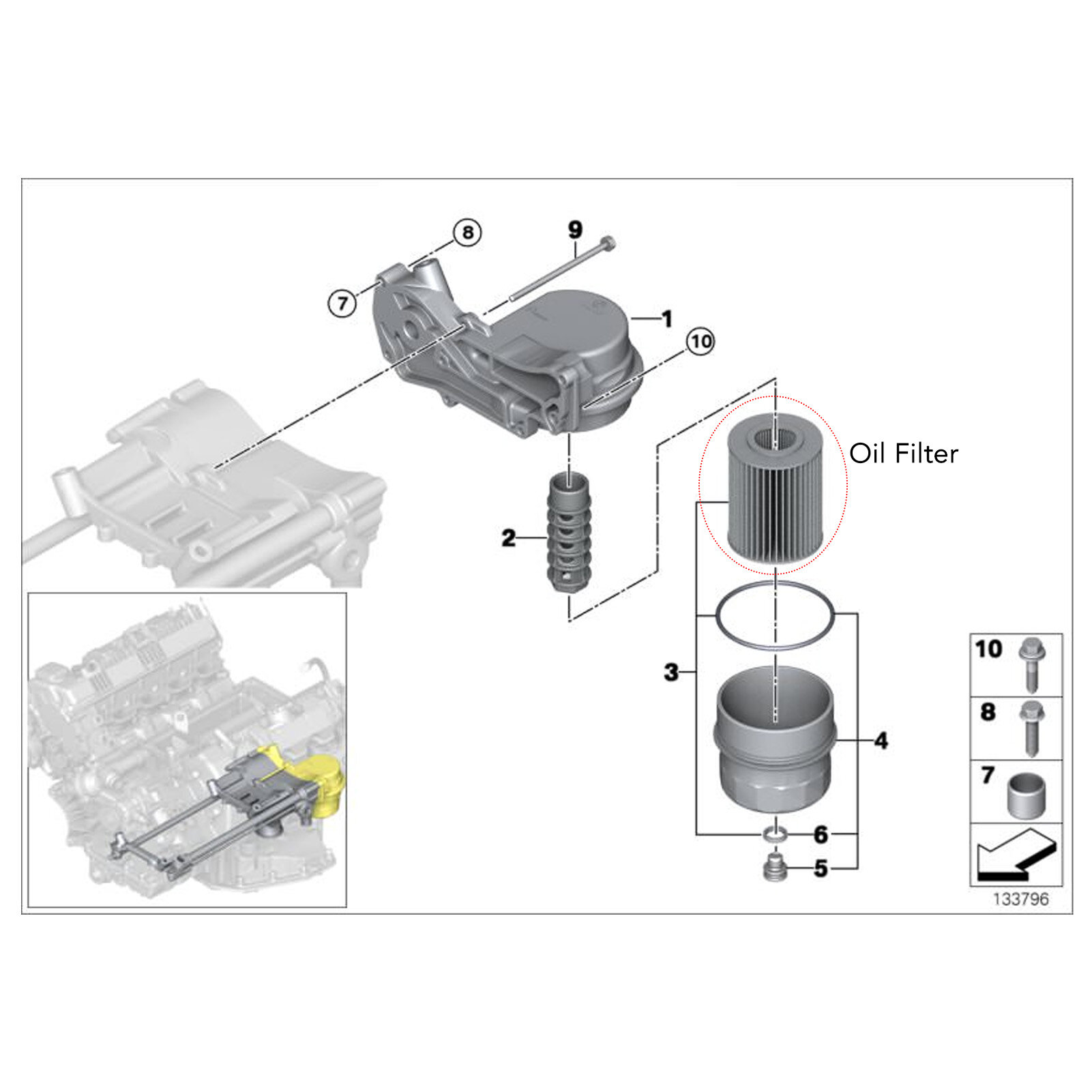 Tấm lọc dầu động cơ, hiệu quả cao OEM tiêu chuẩn 11427511161 cho E53 E60 E63 E65 E66
