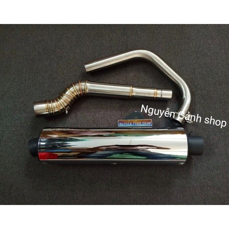 Pô cbr gắn xe exciter 150 cổ pô 2 khúc