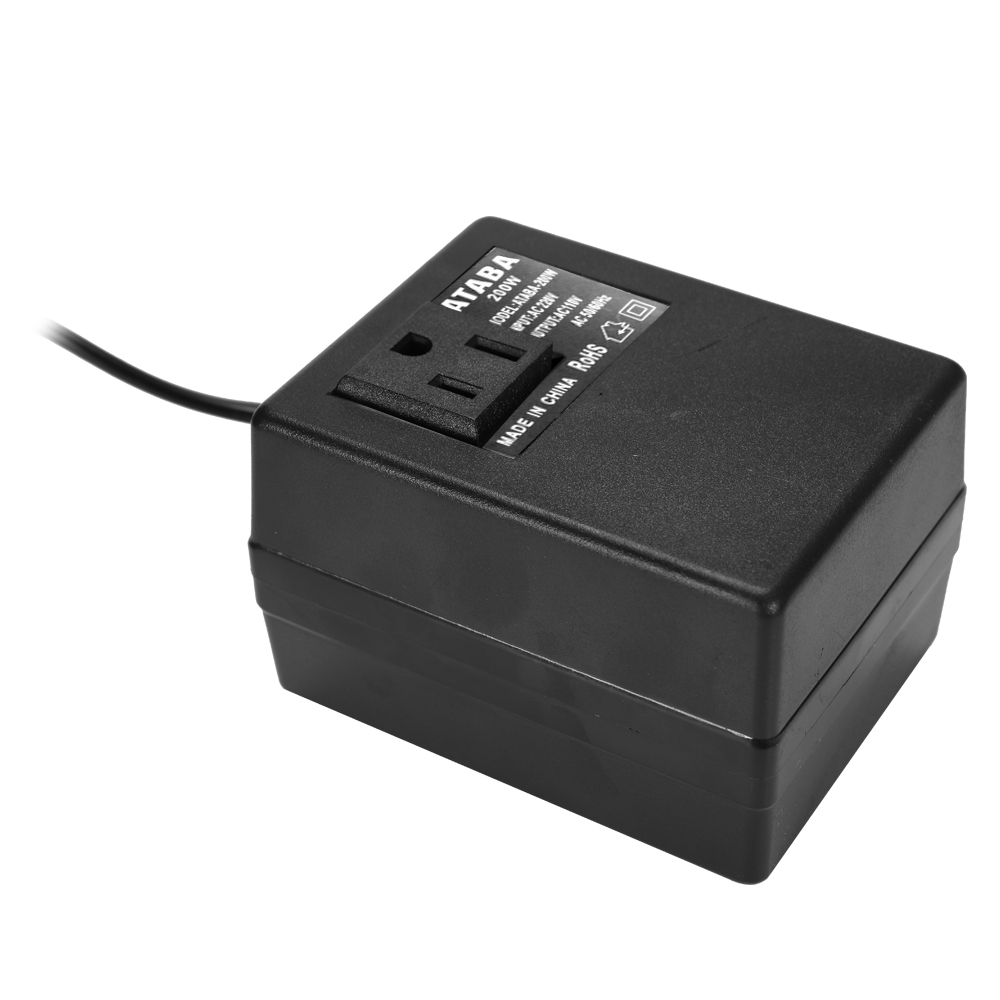 KKmoon Intelligent Efficient Household 200W AC 220V To 110V Step Down Transformer Voltage Converter Travel Power Adapter