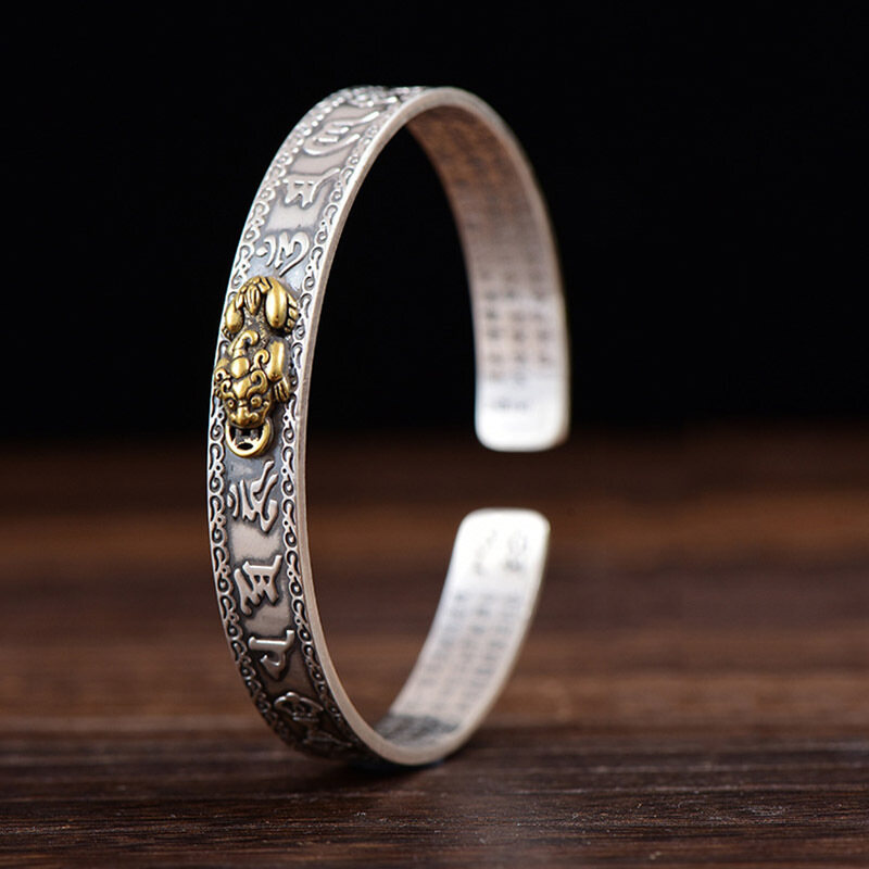 Lucky Wealth Obsidian Feng Shui Pixiu Piyao Bracelet Bangle Ring Set Unisex Jewelry Good Lucky Charm