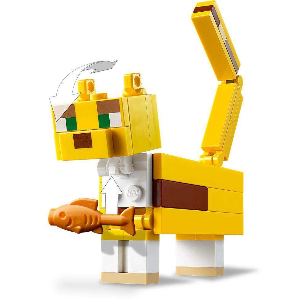 LEGO Minecraft BigFig Creeper và Ocelot - 21156 (184 mảnh) Đồ Chơi Lắp Ráp