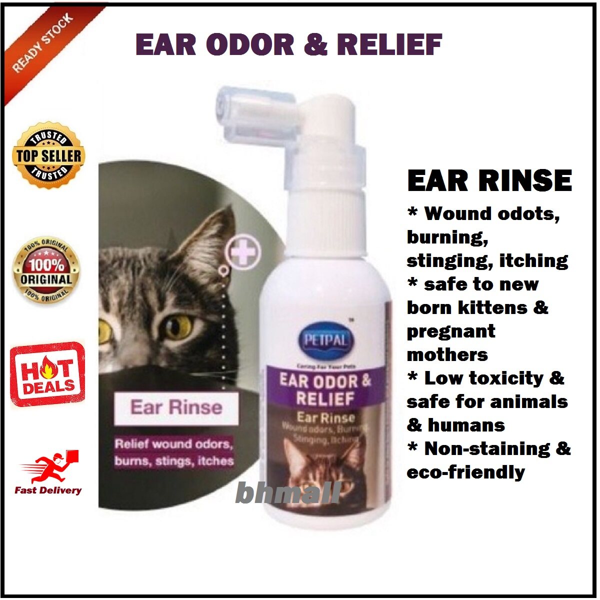 Ready Stock Petpal Health Care For Cat (Pink Eye/Ear Odor Relief/ Ulcer