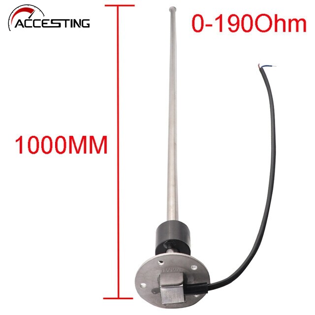 Fuel Level Sensor 1000mm Sensor 0~190ohm Fuel & Water Level Gauge Sensor For Motorcycle Boat Car