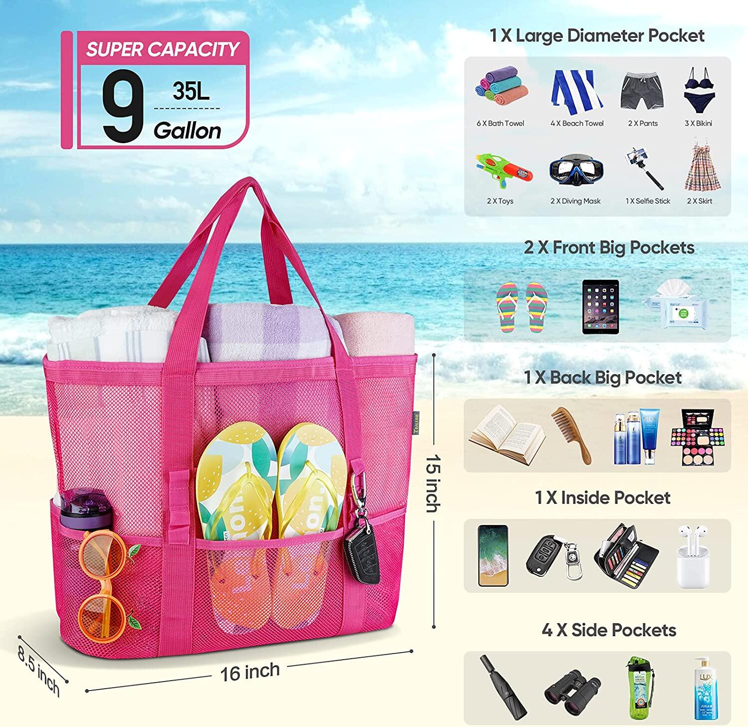 X large hot sale beach bag