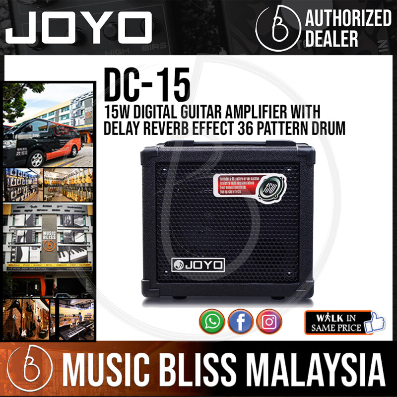 Joyo DC-15 15W Digital Guitar Amplifier with Delay Reverb Effect 36 Pattern Drum (DC15) *Crazy Sales Promotion* Malaysia