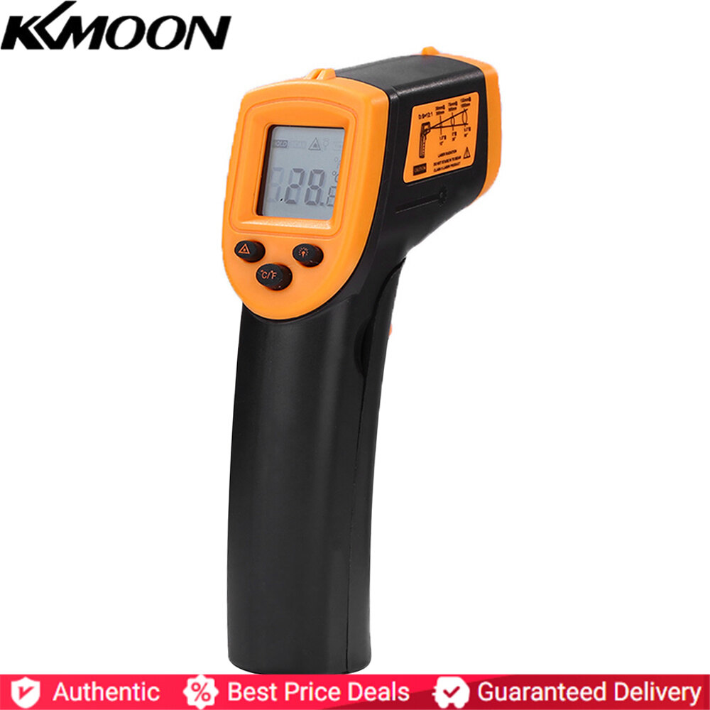 Hw600 handheld digital infrared temperature non-contact with backlight -50~600°c/-58~1122°f
