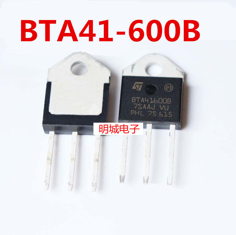WZhen 5 pièces Bta41-600B Bta41-600 Triac 600V 40A Bta41600B Bta41600 Bta41 To-3P 40A Ic 