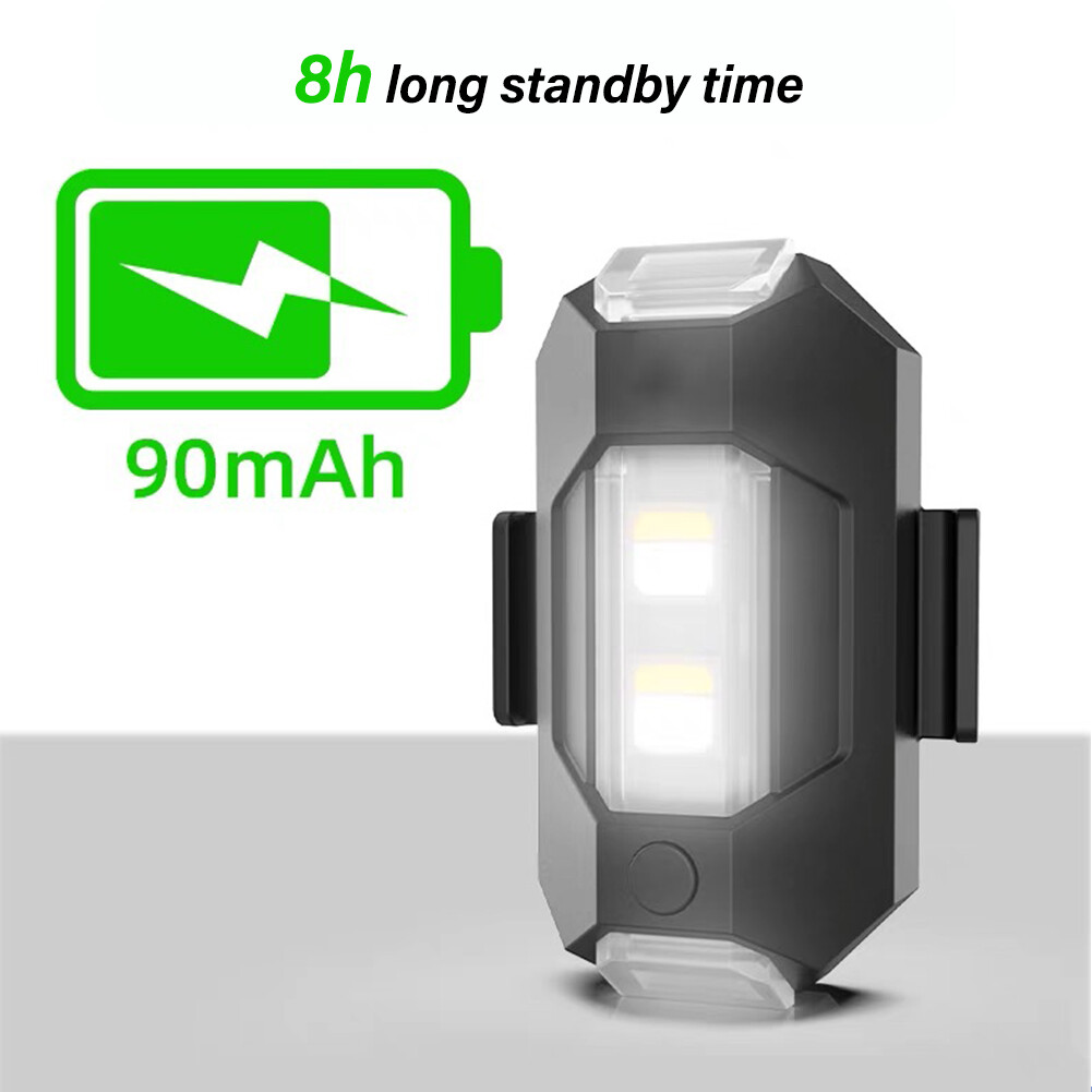 Motorpark Motorcycle Strobe Lights RC Drone LED Flash Position Wireless Light for RC Fix Wing Aircraft Airplane Helicopter Warning Lights
