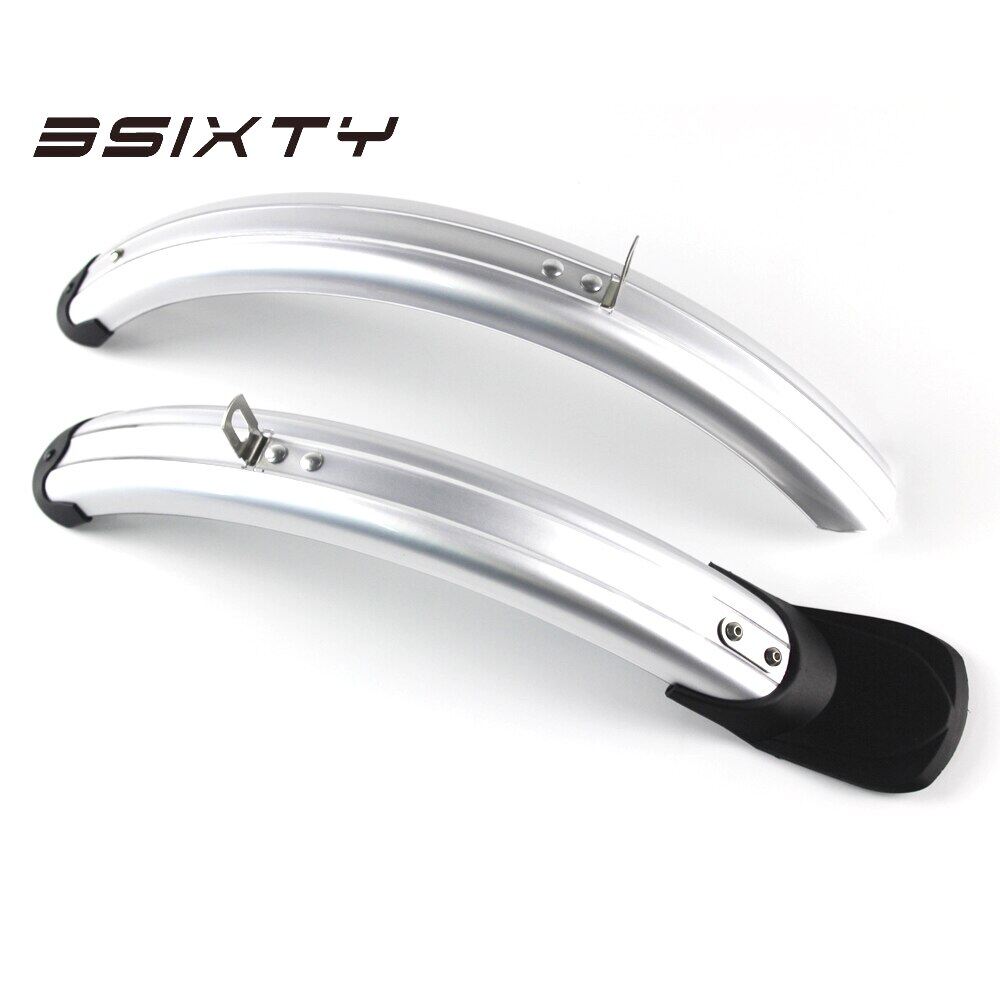 3SIXTY Bicycle Fender For Brompton Bike Front & Rear Mudguard Fender Kit With Q Rack Black