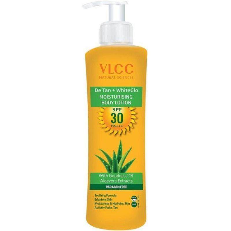 Buy VLCC DeTan + WhiteGlow Moisturising Body Lotion SPF 30 PA+++ (350 ml) Singapore