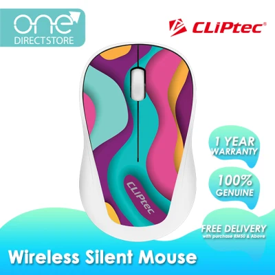CLiPtec XILENT-TRAX 2.4Ghz Wireless Silent Mouse RZS866T