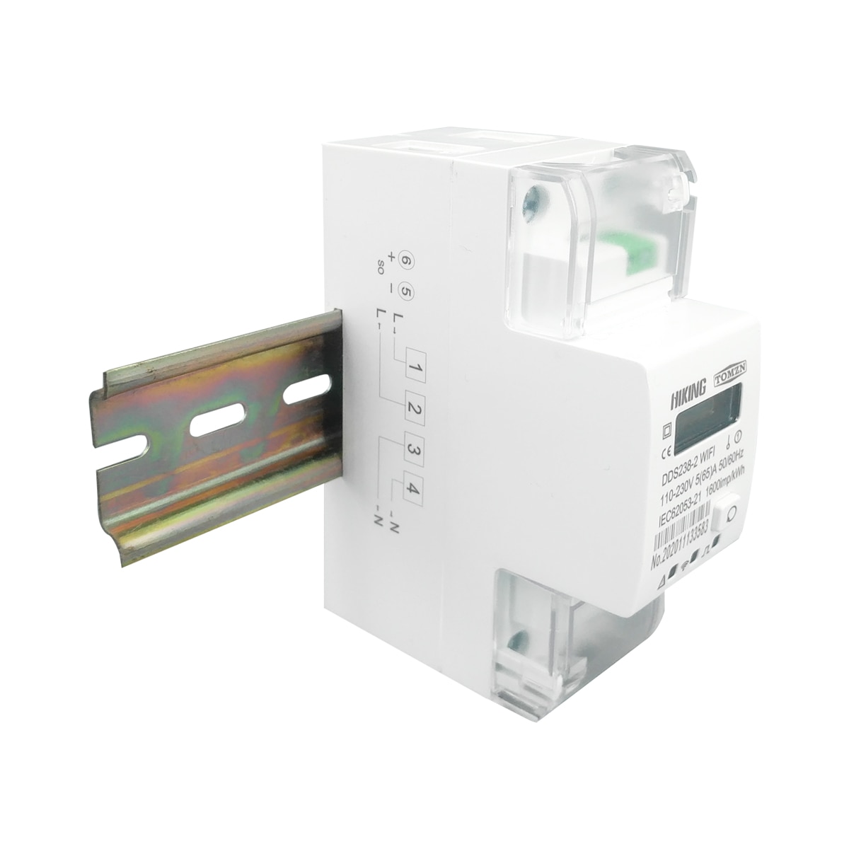 Tuya Single Phase 65A Din Rail WIFI Smart Energy Meter timer Power ...