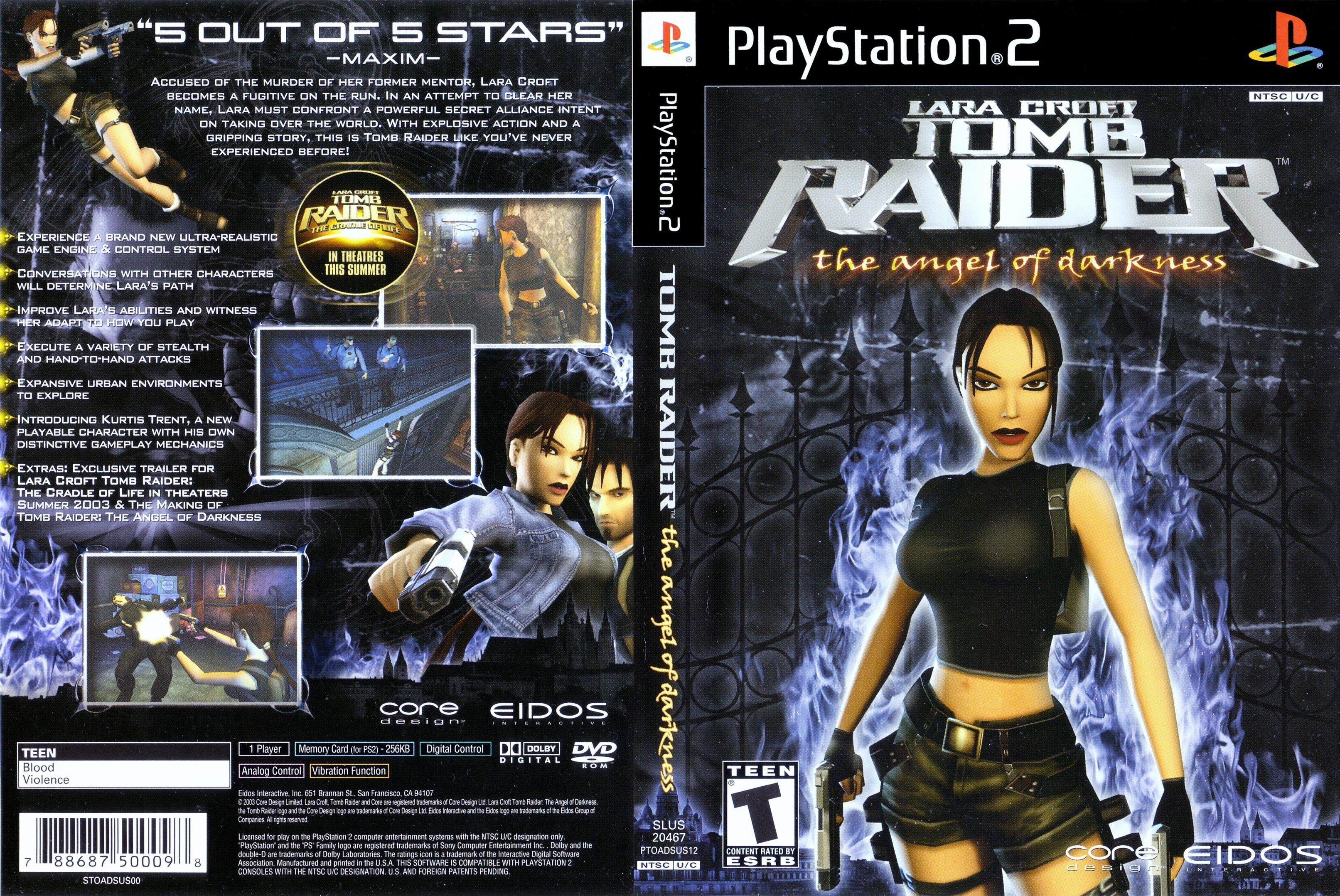 tomb raider ps2 angel of darkness