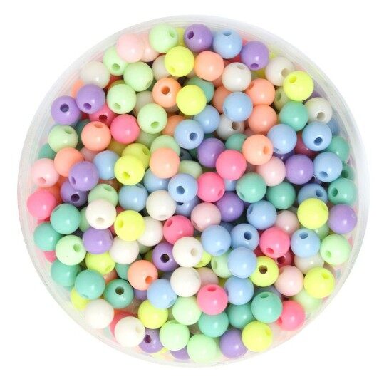 Hạt nhựa màu 8mm (túi 10g)