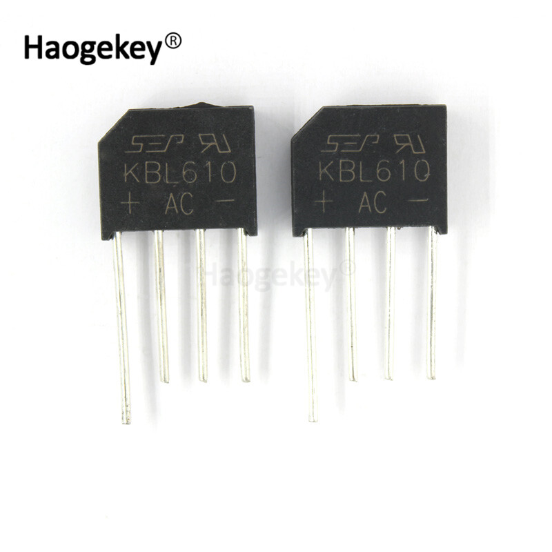 5PCS/lot KBL610 6A 1000V Diode Bridge Rectifiers DIP