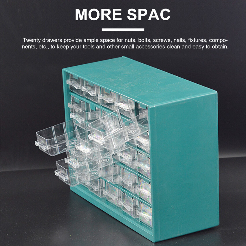 25 Compartment Drawer Parts Box Wall-Mounted Parts Sorting Component Box Drawer Type Warehouse Compartment Storage Rack