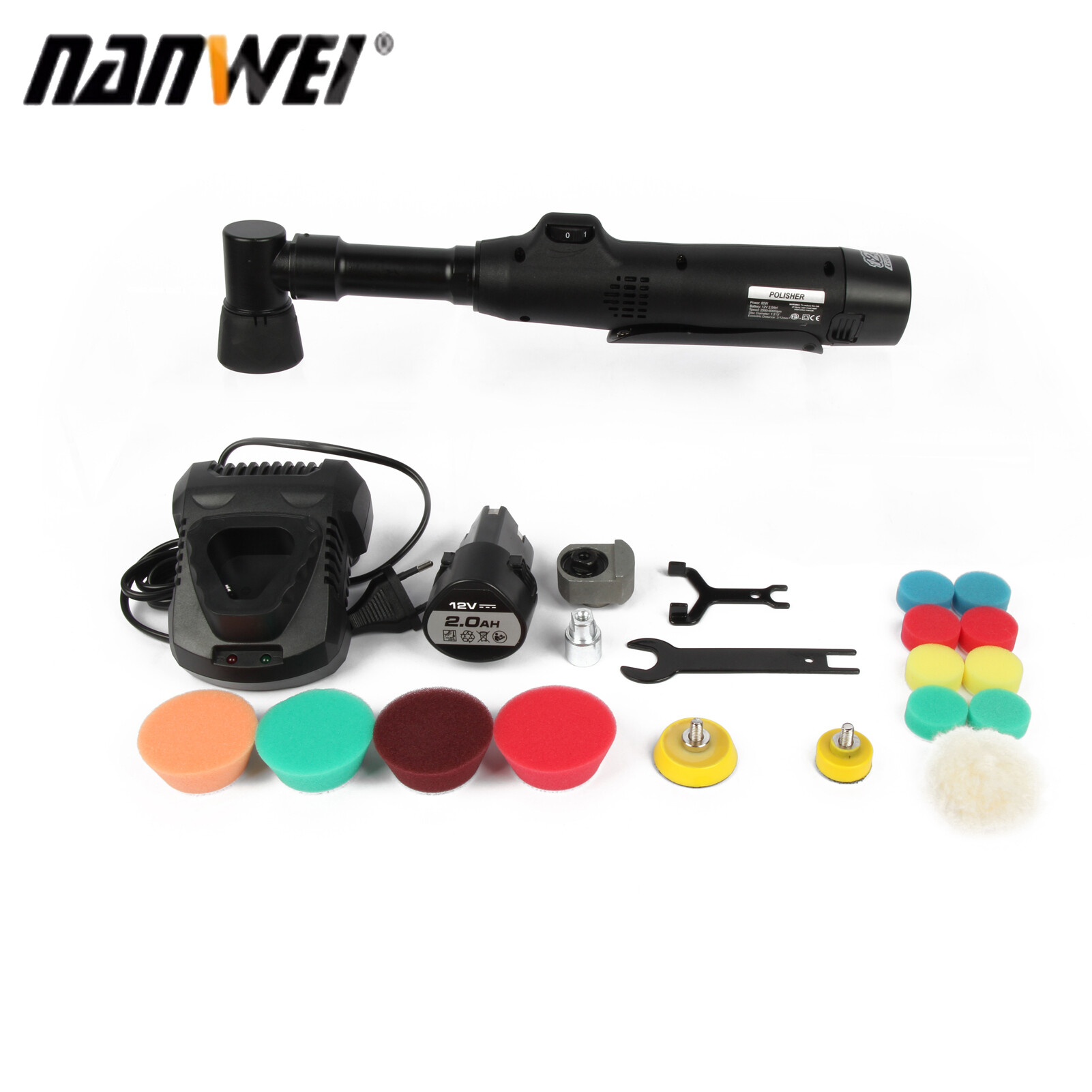 NANWEI Portable Car Polishing Machine Mini Electric Auto Polisher