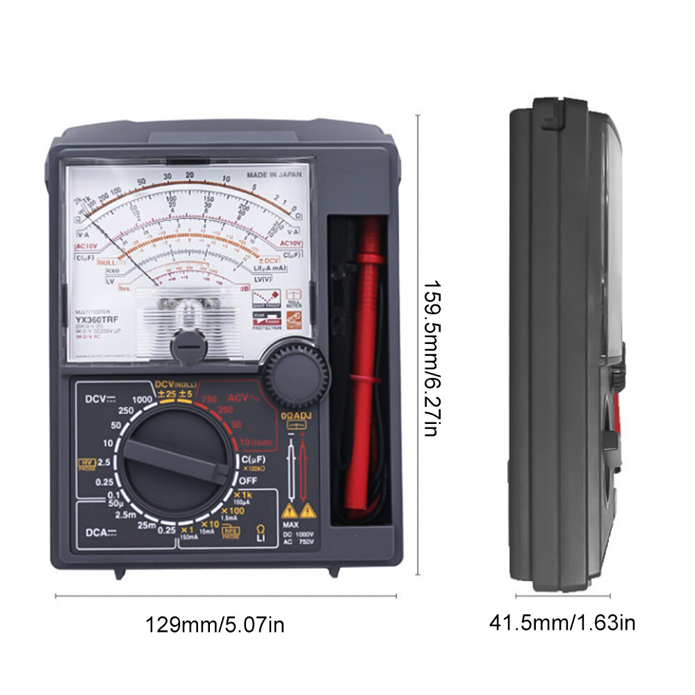 Pointer Multimeter Tester RJ-45 & RJ-11 Circuit Testing Mechanical Equipment with Shockproof Funciton