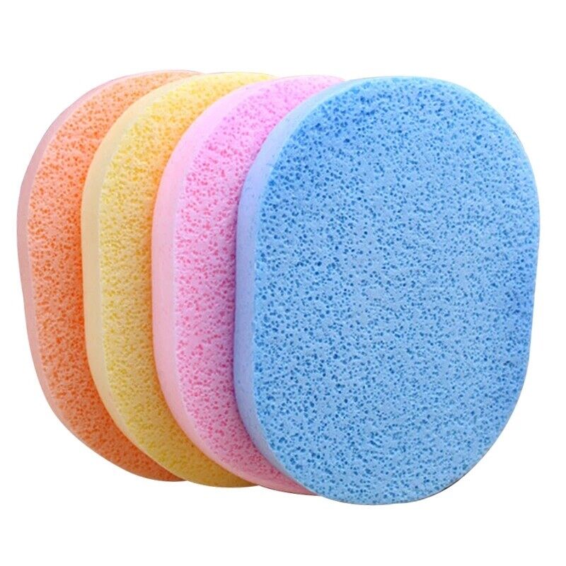 3pcs Face Clean Sponge Face Makeup Remover Sponge Cleaning Compress Puff Makeup Sponge Beauty Accessory